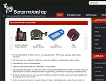 Tablet Screenshot of benzinmotorshop.de